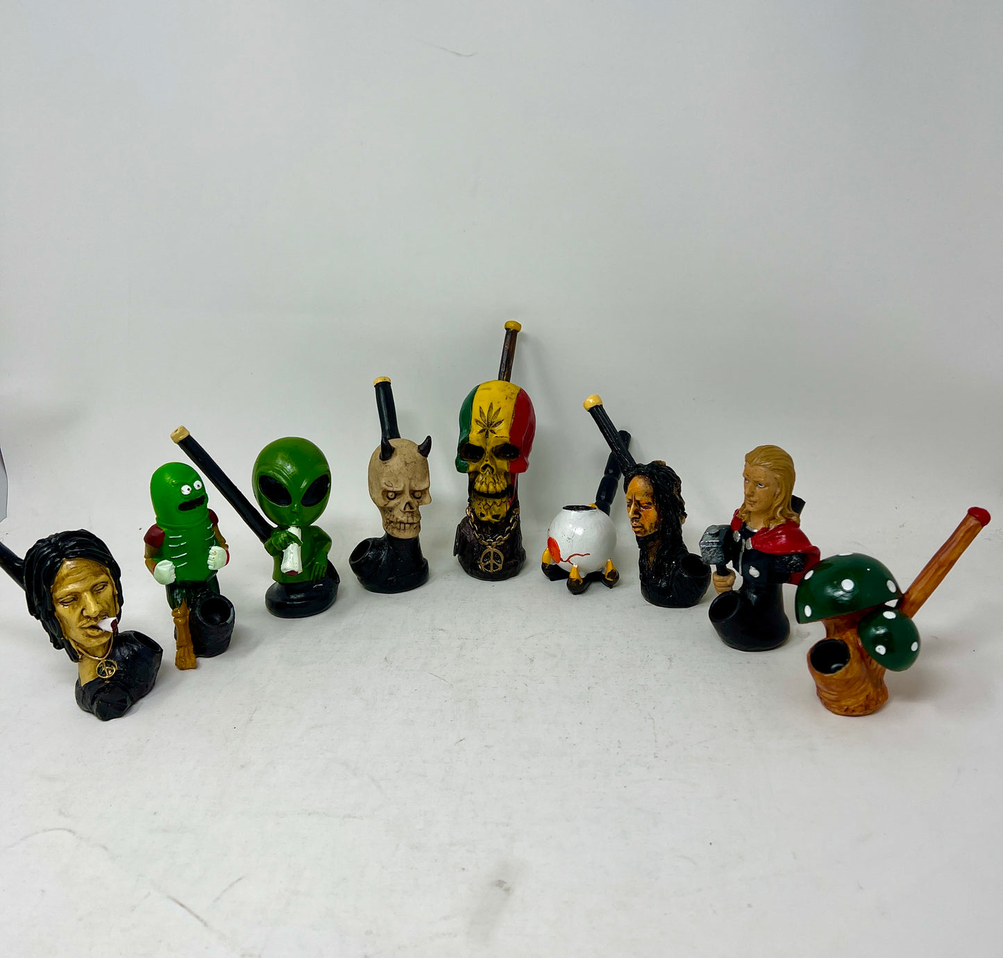 RESIN CLAN HAND TOBACCO PIPE 24 PC ( $6.99 EA )