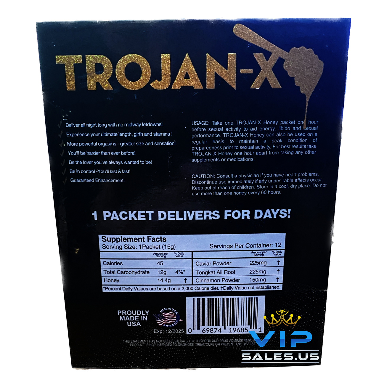 TROJAN-X HONEY MALE ENHANCEMENT 12CT