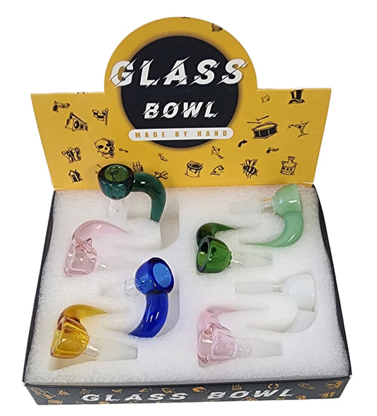 GLASS BOWL 14MM 8CT DISPLAY $3.99 EA