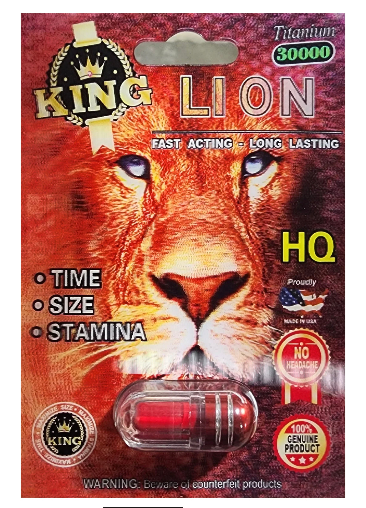 Rhino lion single pills 1ct  $2.99 EA