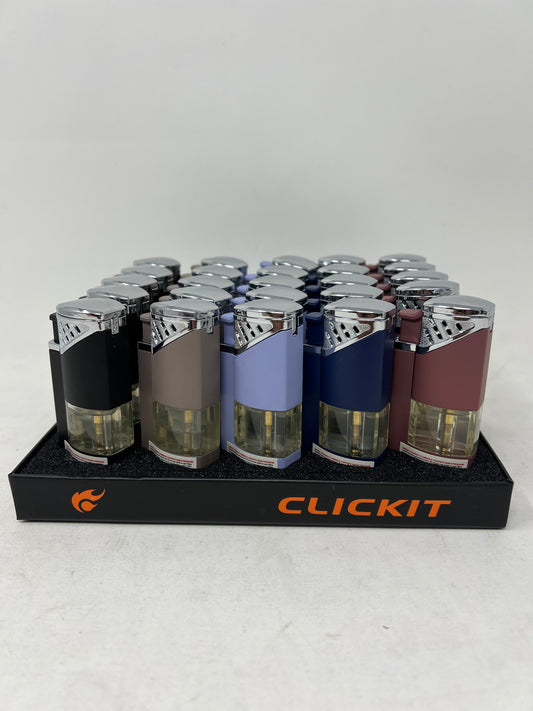 CLICKIT TRPL FLAMES TORCH -102 25 CT ( $6.99 EA )