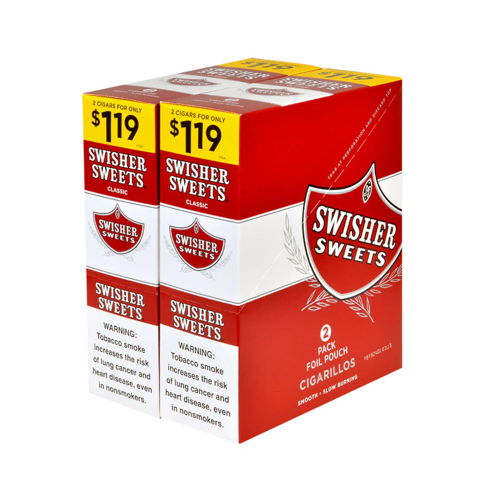 Swisher Sweets Cigarillos $1.19 Pre Priced 30 Packs of 2 Cigars