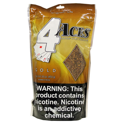 4 ACES PIPE TOBACCO - GOLD (6 OZ)