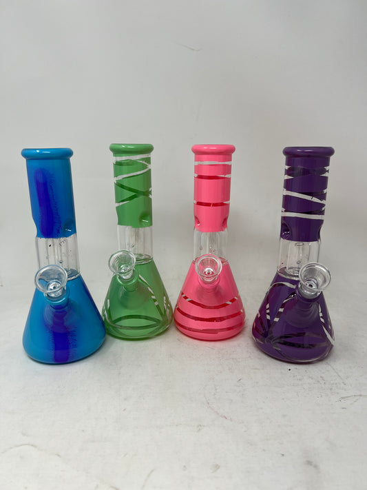 GLASS BONG ASSORTED MIXED COLORS