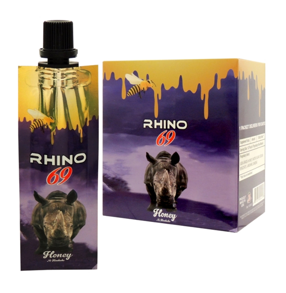 RHINO 69 HONEY 12 CT