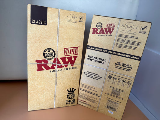 RAW CONE CALSSIC KING SIZE 1400 PER BOX