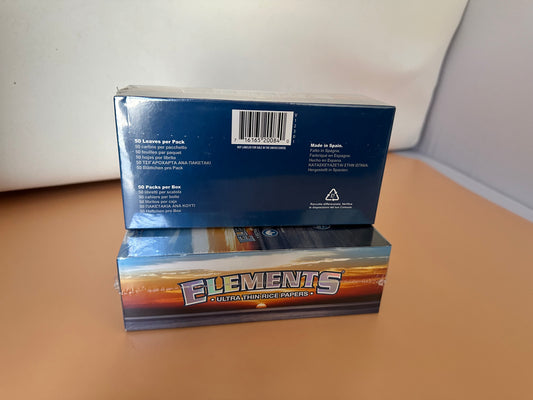 ELEMENTS ULTRA THIN RICE PAPER SINGLE WILD 50 PER BOX