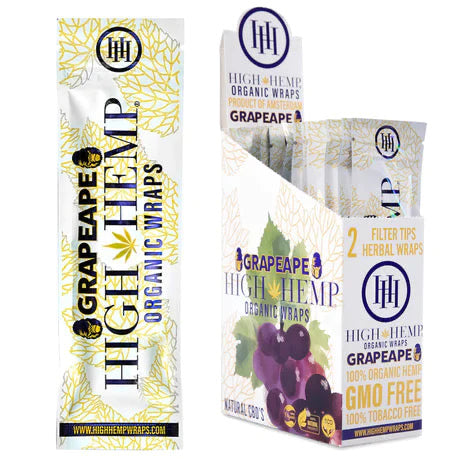 HIGH HEMP ORGANIC WRAPS - 25CT