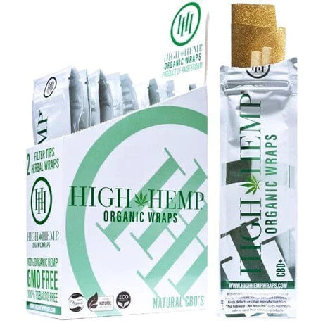 HIGH HEMP ORGANIC WRAPS - 25CT