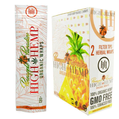 HIGH HEMP ORGANIC WRAPS - 25CT