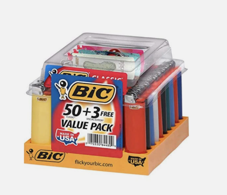 BIC CLASSIC LIGHTERS 50+ 3 PCs