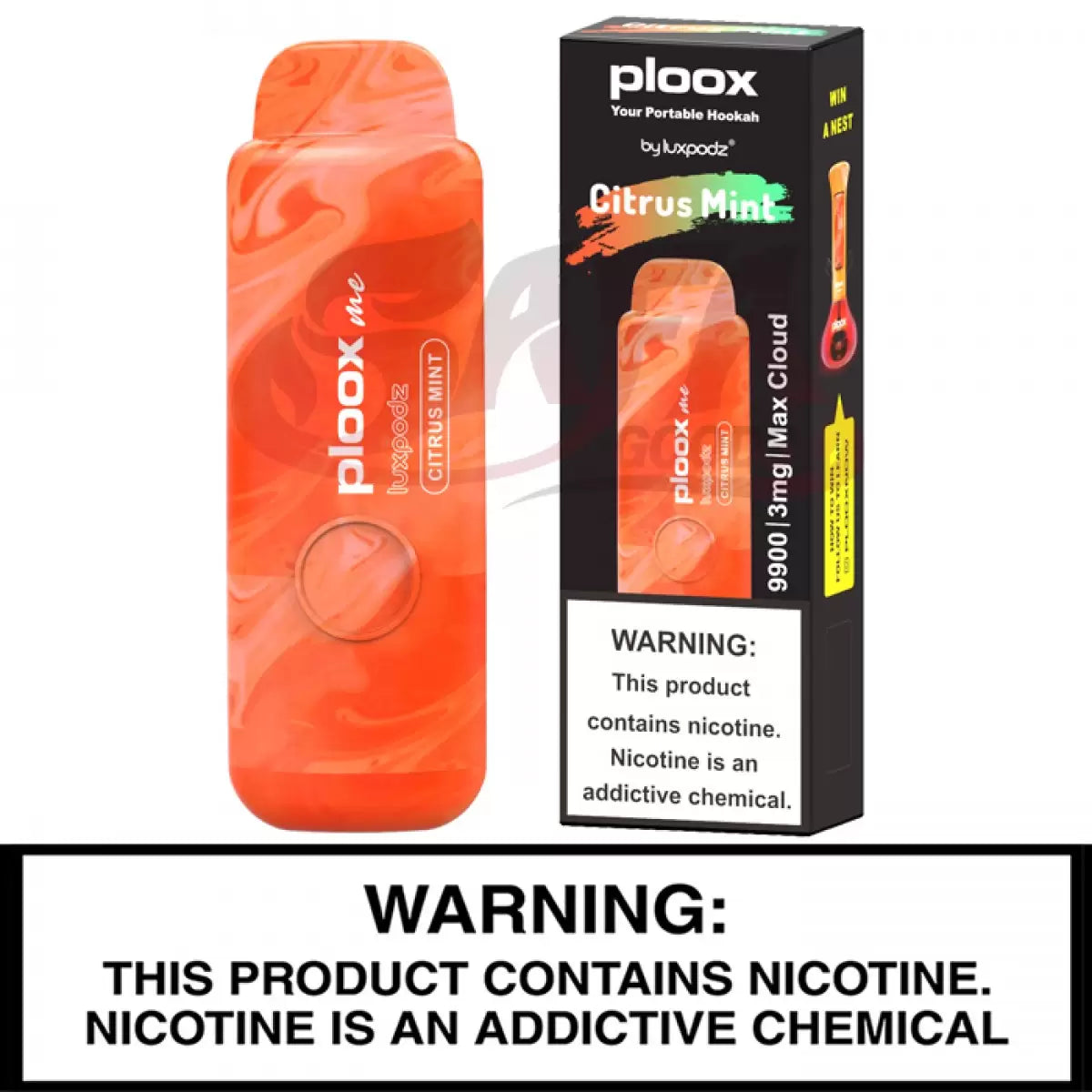 PLOOX DISPOSABLE FOR PORTABLE HOOKAH (75ML) 9.9K PUFFS 5CT/ BOX